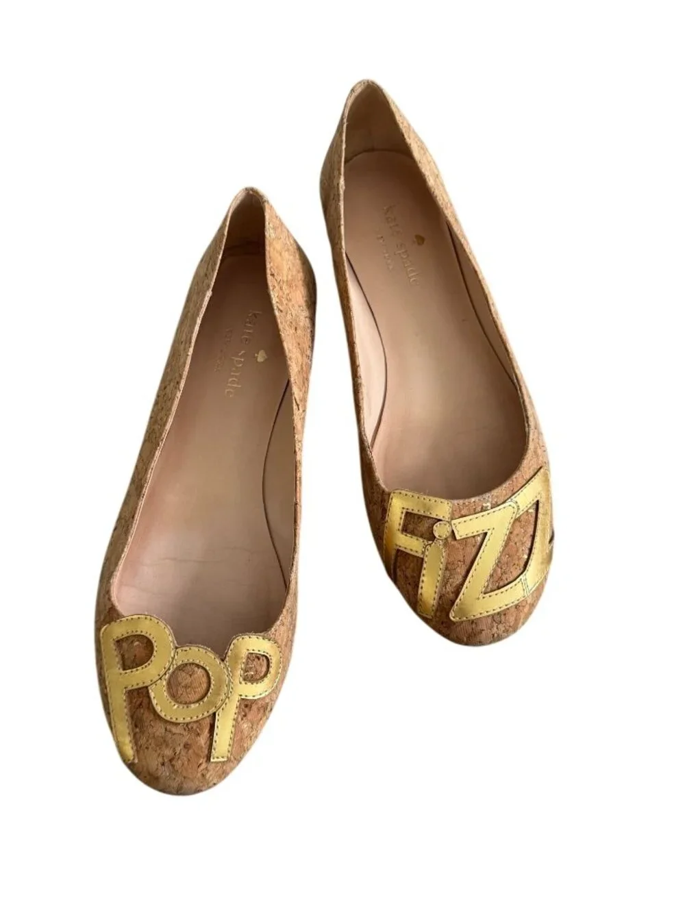 KATE SPADE Pop Fizz Cork Ballet Flats Size US 5.5